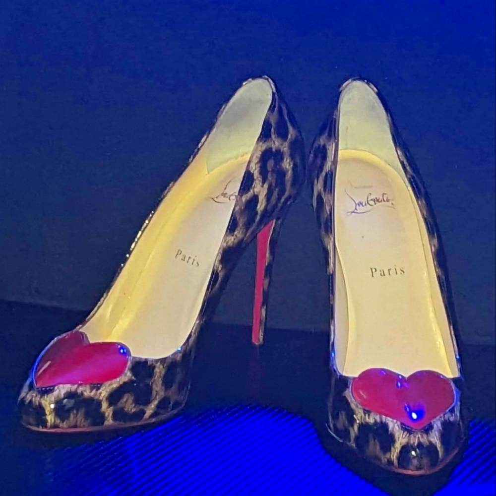 Louis Vuitton Cheetah Print Heels